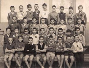 ECOLE PAIXHANS GARCONS 1952 CM1 M. MILLE